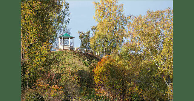 Элвис Антсон Фотограф. Золотая осень в Плёсе. Беседка на Соборной горе