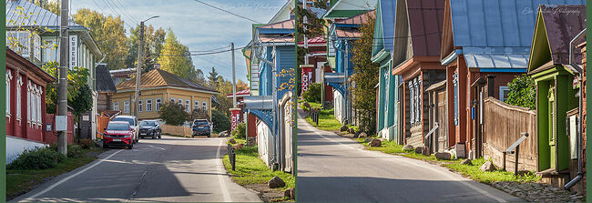 Элвис Антсон Фотограф. Золотая осень в Плёсе. Никольская улица