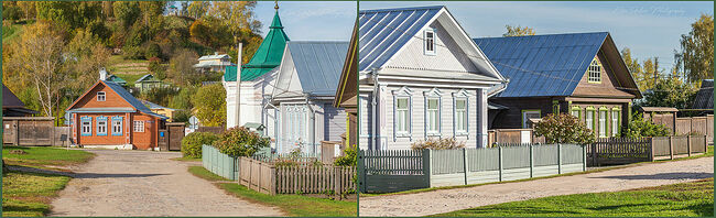 Элвис Антсон Фотограф. Золотая осень в Плёсе. Варваринская улица