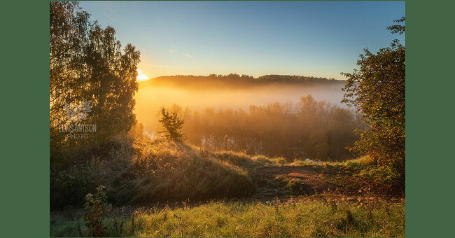 Элвис Антсон Фотограф. Золотая осень в Плёсе. Золотой час