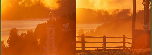 Элвис Антсон Фотограф. Золотая осень в Плёсе. Все вокруг залито солнцем