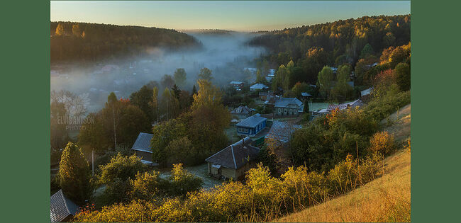 Элвис Антсон. Золотая осень в Плёсе. Без названия